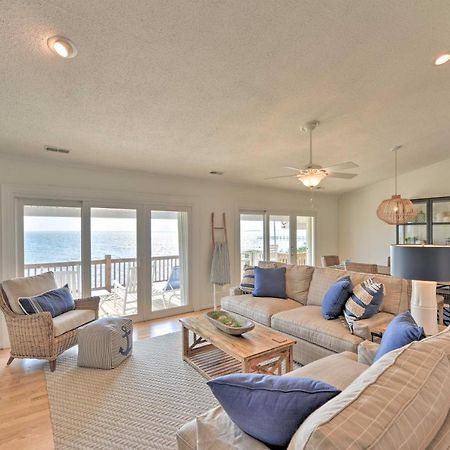 Waterfront Harkers Island Home Sunset View And Dock Exterior foto