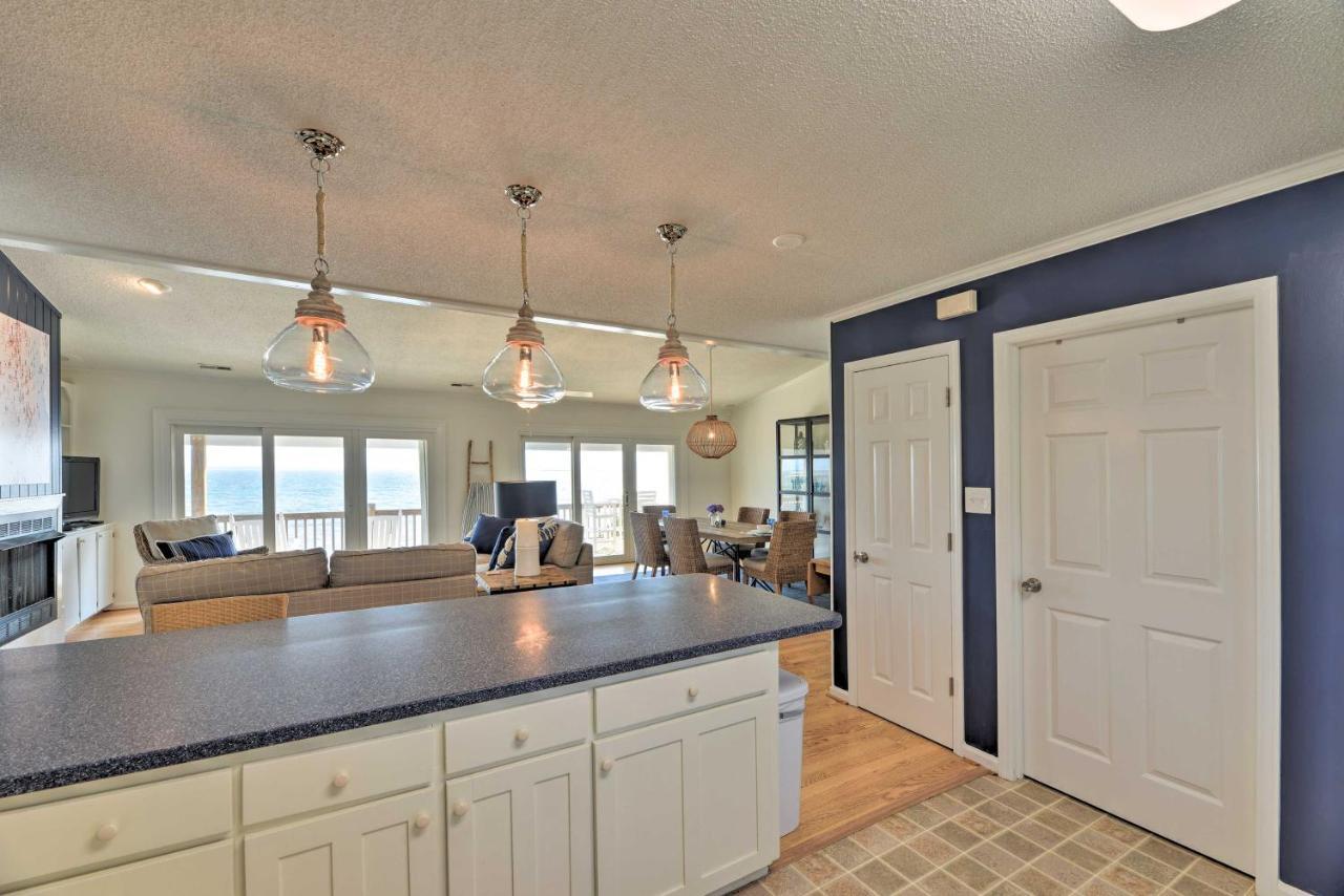 Waterfront Harkers Island Home Sunset View And Dock Exterior foto